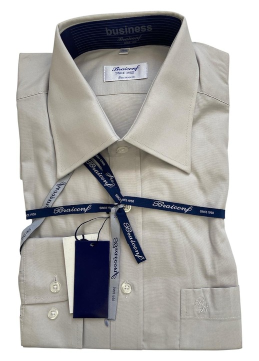 Férfi ing BRAICONF szürke, pamut, 39-40 méret