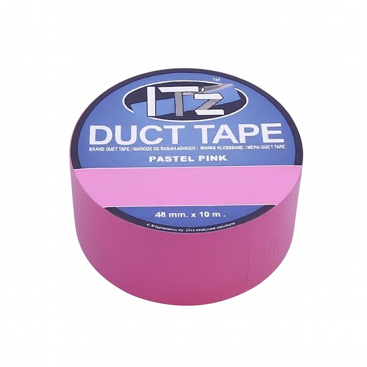 Banda adeziva Duct Tape, 10 m x 4.8 cm, Pastel Pink