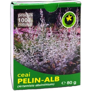Ceai medicinal de Pelin-alb (Artemisia absinthium) vrac, 100%natural, 80g, Hypericum Plant