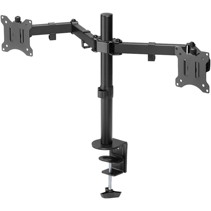 Suport Monitor Dublu Flexibil Goobay 17-32 inch, VESA, Ajustabil