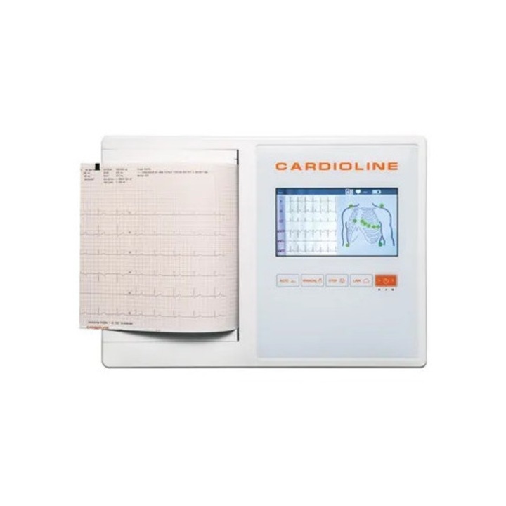 Electrocardiograf Cardioline ECG 200L FULL, 12 canale, ecran tactil 7", software EasyApp, 413x295x80mm