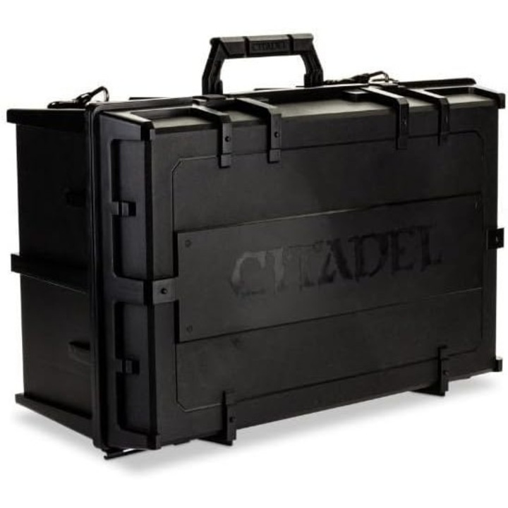 Caseta pentru figurine Citadel Crusade, Games Workshop, negru, plastic, asamblare necesară