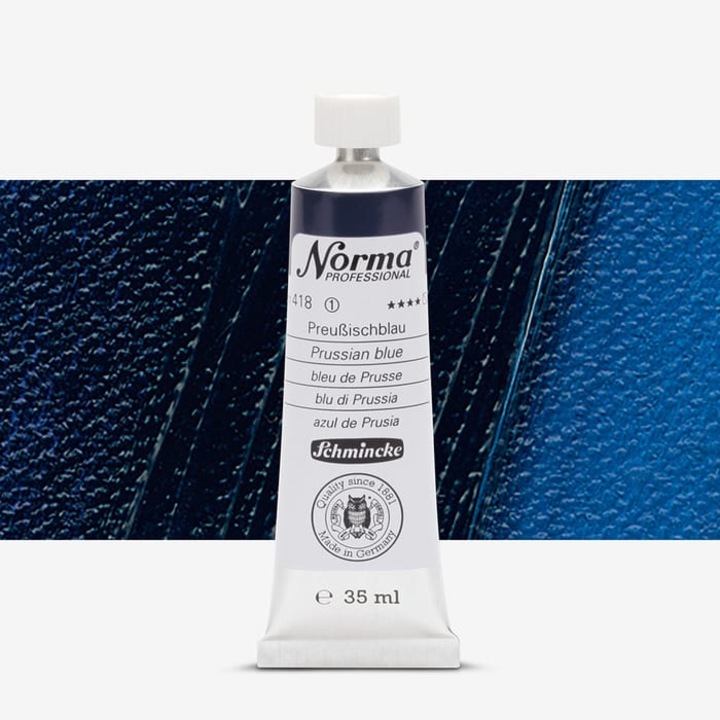 Culori ulei extra-fine 35 ml Norma - Schmincke, 418 Prussian blue