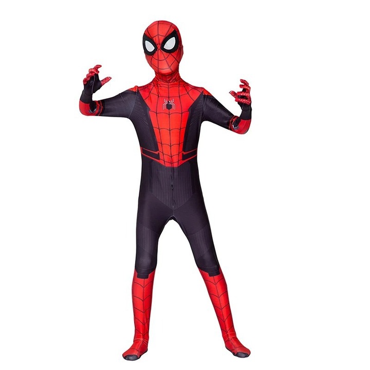 Costum de cosplay pentru copii Spider-Man, set, cu masca, marimea 170, pentru inaltimea 160-170cm