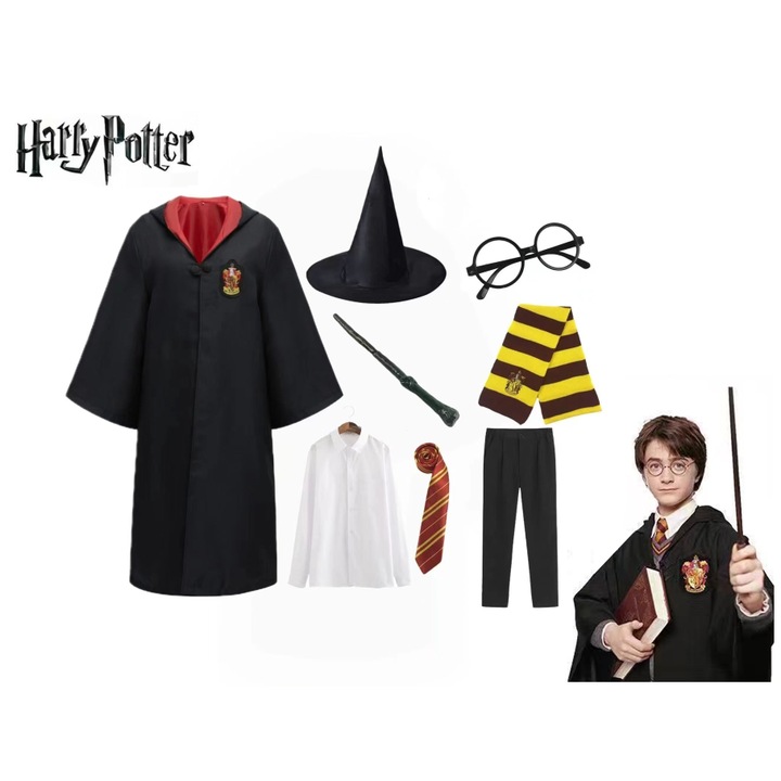 Costum de cosplay, set de 8 piese, 125 CM, multicolor, pentru baieti