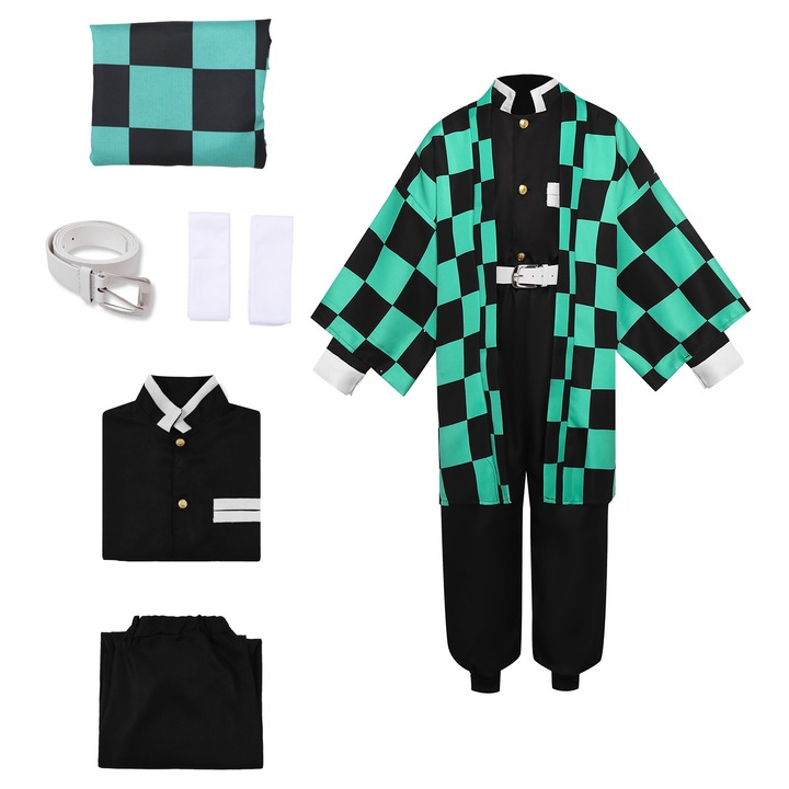 Costum de cosplay, Demon Slayer, set 5 piese, 120 CM