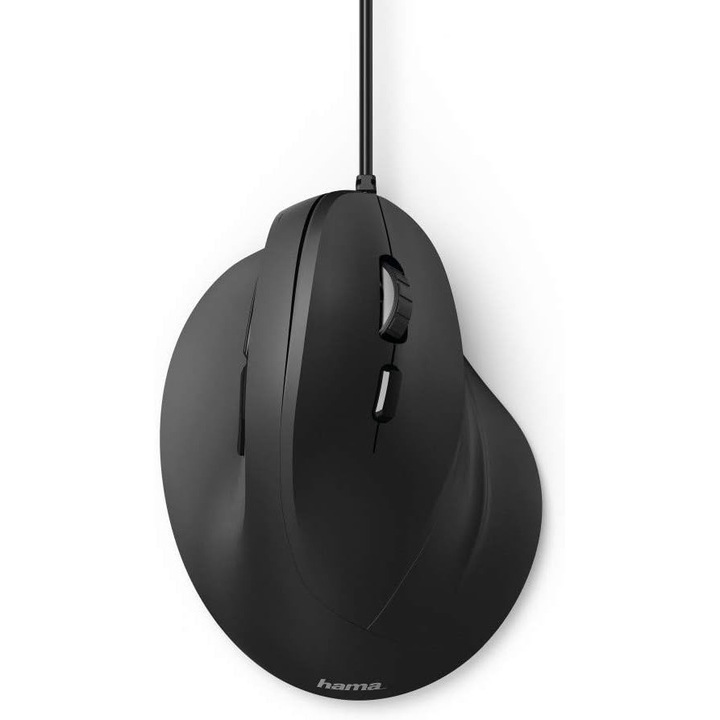 Mouse vertical ergonomic Hama, 1800 DPI, wireless, negru
