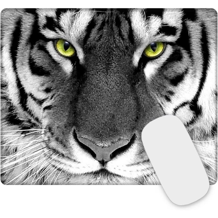 Mouse Pad Gaming, Margini Cusute, 26x21x0.3 cm, Negru
