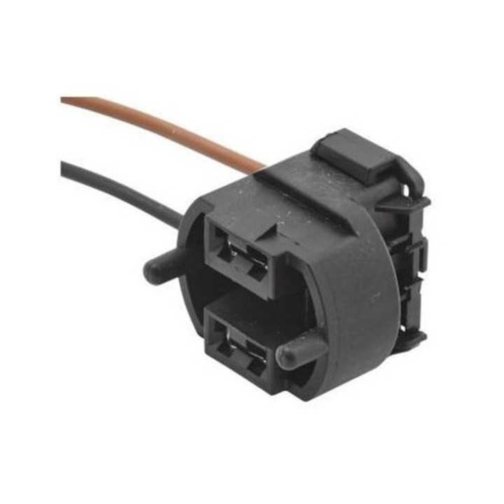 Conector HELLA 8KB 193 607-001 pentru lampi H7, halogen, cabluri maro/negru