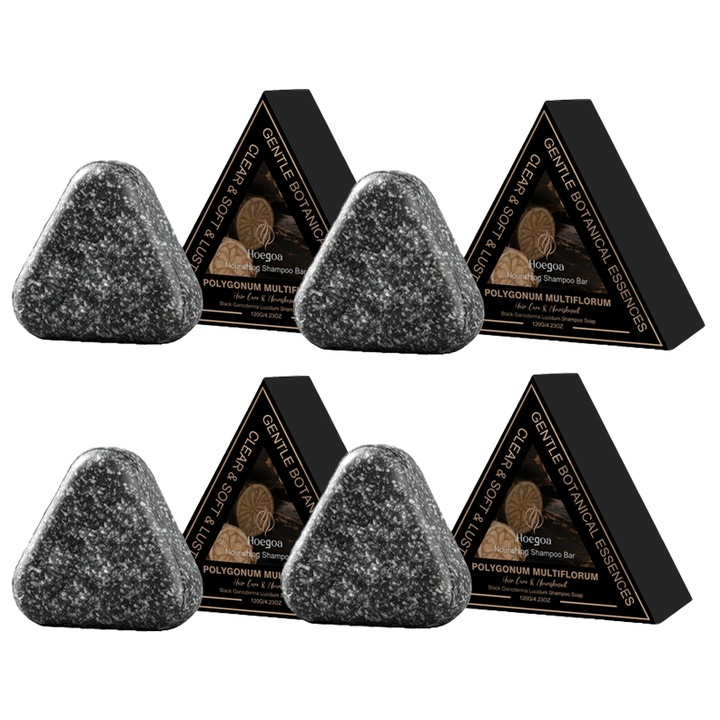 Sampon de par, Polygonum multiflorum, set 4 buc, 120g fiecare, multicolor