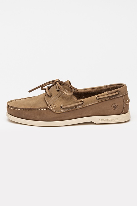 Lumberjack, Pantofi boat din piele nabuc Navigator, Bej