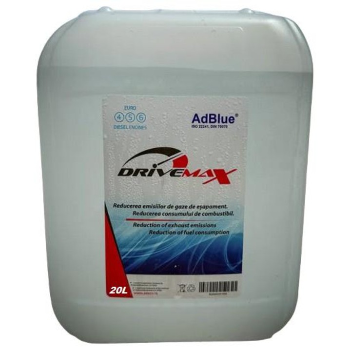 AdBlue DRIVEMAX, Solutie Aditiv pentru Motoare Diesel, 20 Litri