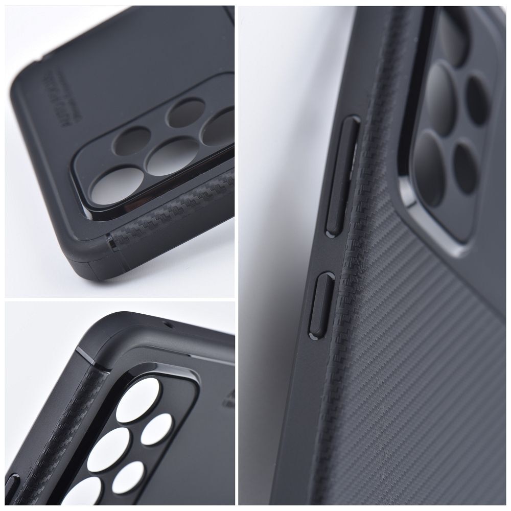 Husa pentru Samsung Galaxy A57 5G, Carbon Premium, Negru