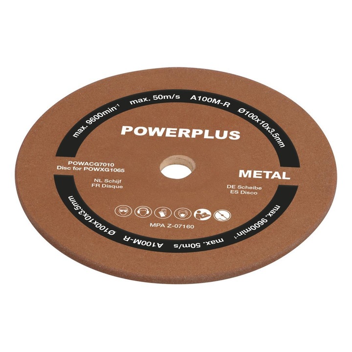 Disc ascutitor lant Powerplus POWACG7010, dimensiuni 100x10x3, 5