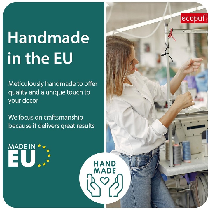 Ортопедично легло Ecopuf Snoopy XXL, 120x70см, пълнеж от силикон и пяна, подсилени шевове, полиестер, идеално за големи кучета