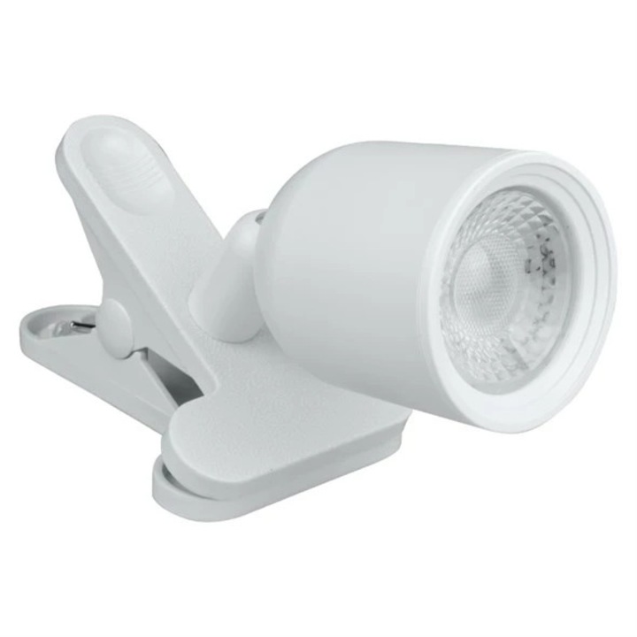 Lampa decorativa LED cu clip DPM R3T-4W-W, 4 W, 420 lm, 4000 K, alb