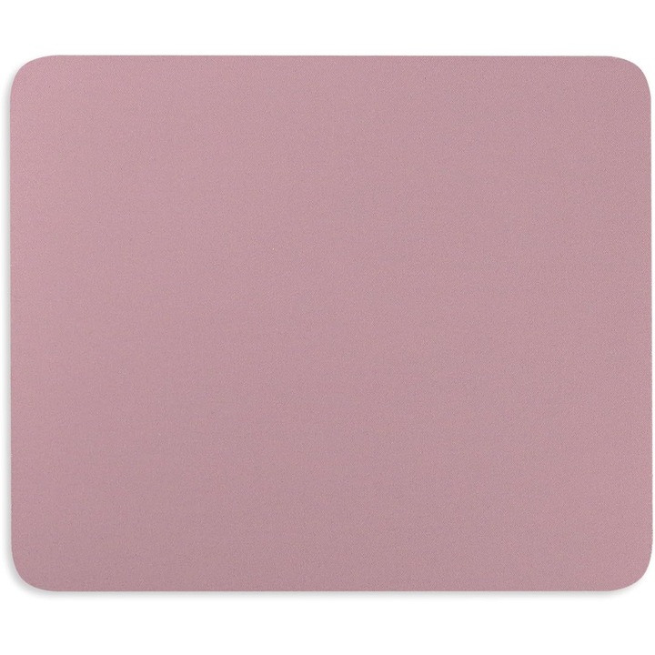 Mousepad Mic Roz 240x200mm, Suprafata Neteda, Non-Alunecare, Lavabil
