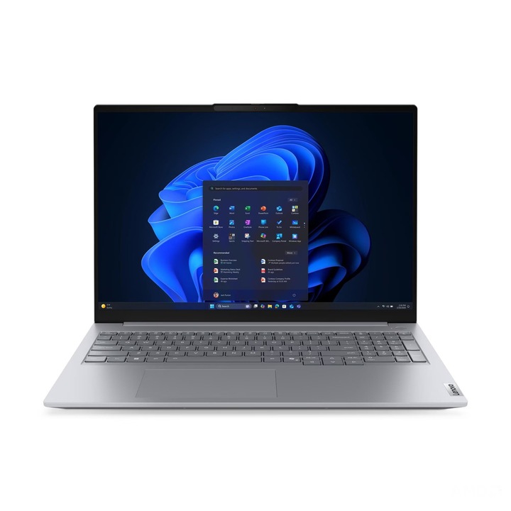 Лаптоп Lenovo ThinkBook 16 G9 IRL, 21US000KBM.1TBSSD, Windows 11 Pro, 14", Intel Core 5 210H (8-ядрен), Intel Graphics, 8GB 5600MHz (1x8GB) DDR5, Сив
