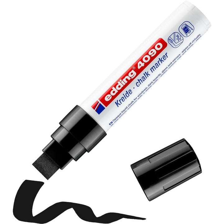Marker Creta Edding 4090, Grosime 4-15 mm, Pentru Geamuri