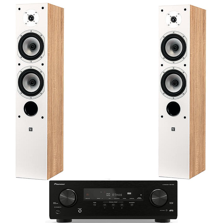 Аудио система, Pioneer VSX-535 DAB, 5.2 канала, Bluetooth, бял