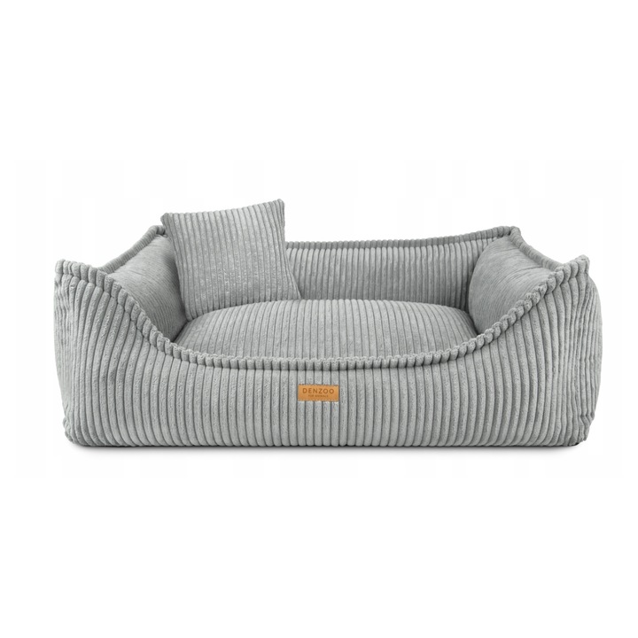 Culcus ortopedic MILANO, 100x80cm, gri, cu umplutura din spuma VISCO MEMORY FOAM, set