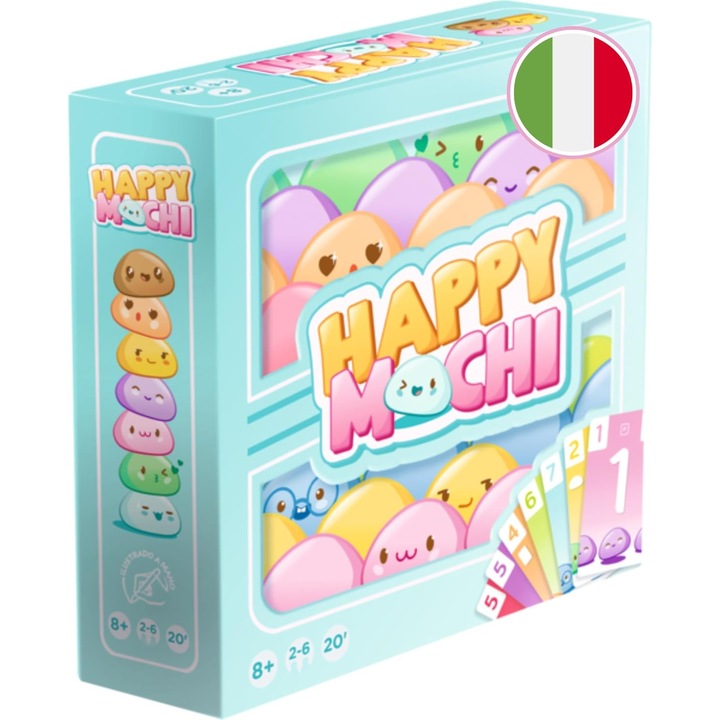 Happy Mochi - Joc de Carti Dragut pentru Familie, Ilustrat Manual, Kawaii
