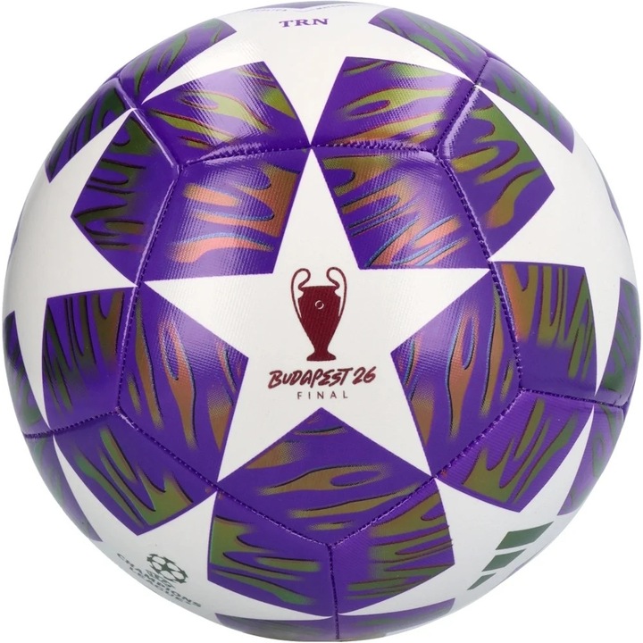 Minge fotbal Adidas UCL 25/26 Final Training, mov/alb, marimea 5