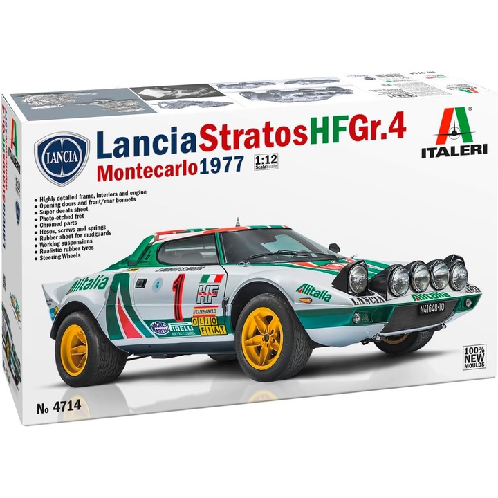 Model Kit Lancia Stratos HF 1:12 Italeri 4714 - Detailed Asambla