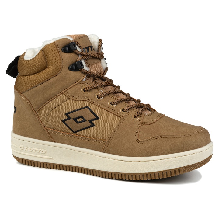 Ghete sport barbati Lotto, PREHNA FUR, maro, material sintetic, 40 EU