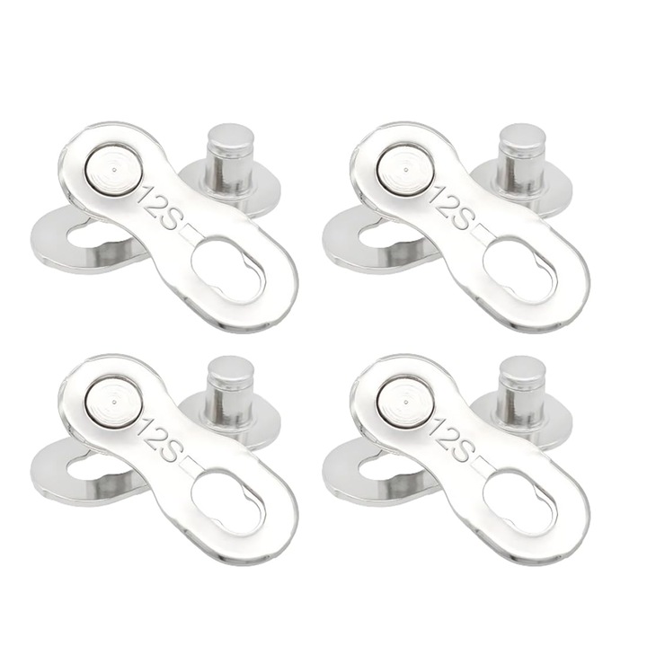 Set de 4 perechi zale rapide bicicleta 12 viteze, ZZHBOO, argintiu, otel