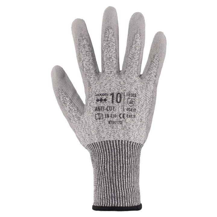 Manusi de protectie Axon, model ANTI-CUT cat.5, albastru inchis, marimea L