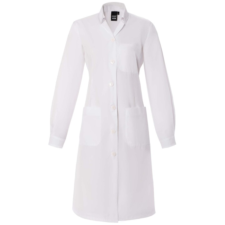 Halat de dama Axon, alb, imbracaminte protectia muncii, M