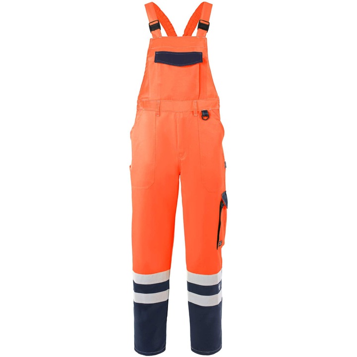 Тиранти мъжки Axon, HI-VIS, флуор оранжев/тъмносин, 260gsm, L