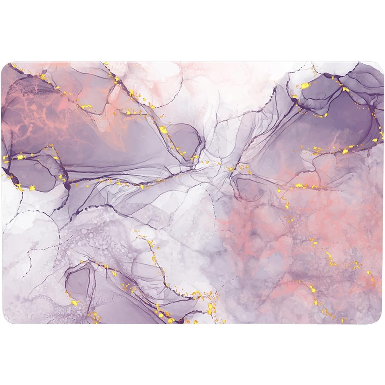 Carcasa Protectie Plastic Dur HLAAJJX pentru MacBook Pro 13", Mov Marmorat, 31.75x22.1x2.28cm