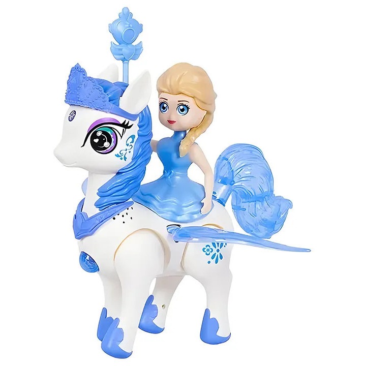 Jucarie interactiva, SHOPPINO, unicorn cu printesa, 3 ani