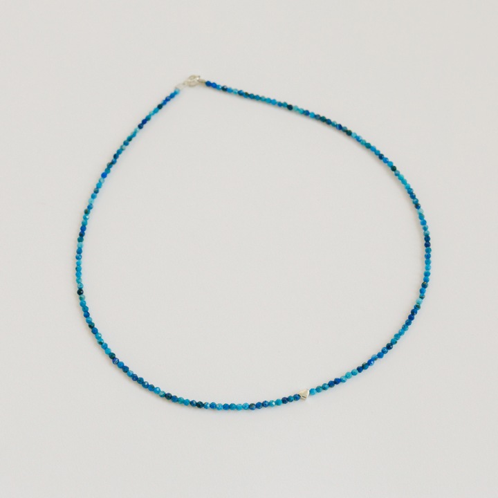 Colier Rain Jewelry, pietre semipretioase Lapis Lazuli, argint 925, albastru