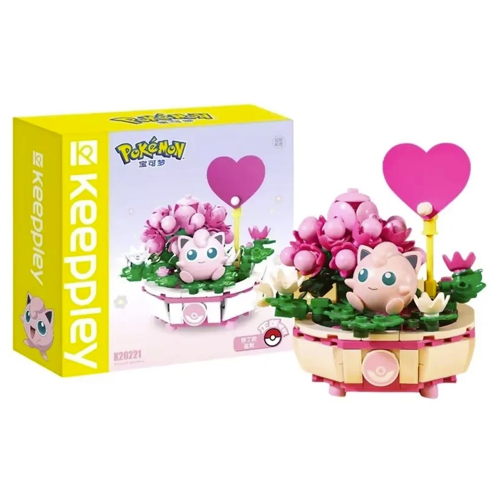 Set de construcție Pokémon, Jigglypuff, 224 piese, 6 ani