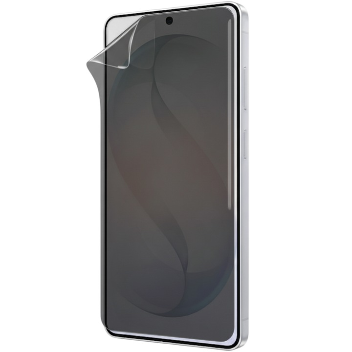 Folie Privacy Silicon Ecran pentru Samsung Galaxy S26 Ultra, Silicon Hydrogel, Flexible Hydro-Crystal, Protectie Completa, Full Glue, Instalare usoara, Set complet pentru Instalare