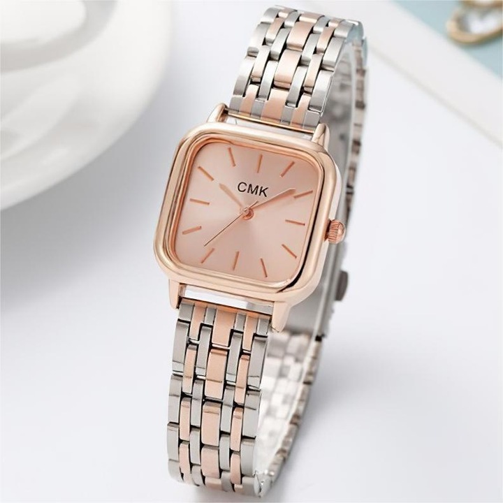 Ceas de dama LU-38693 - Argintie / Roz