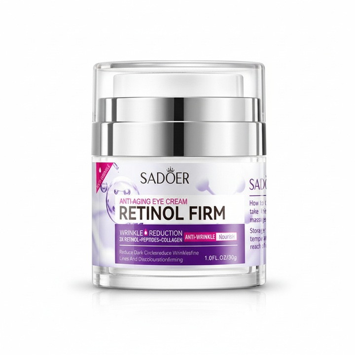 Arcápoló krém retinollal, peptidekkel és kollagénnel, Sadoer, 30g