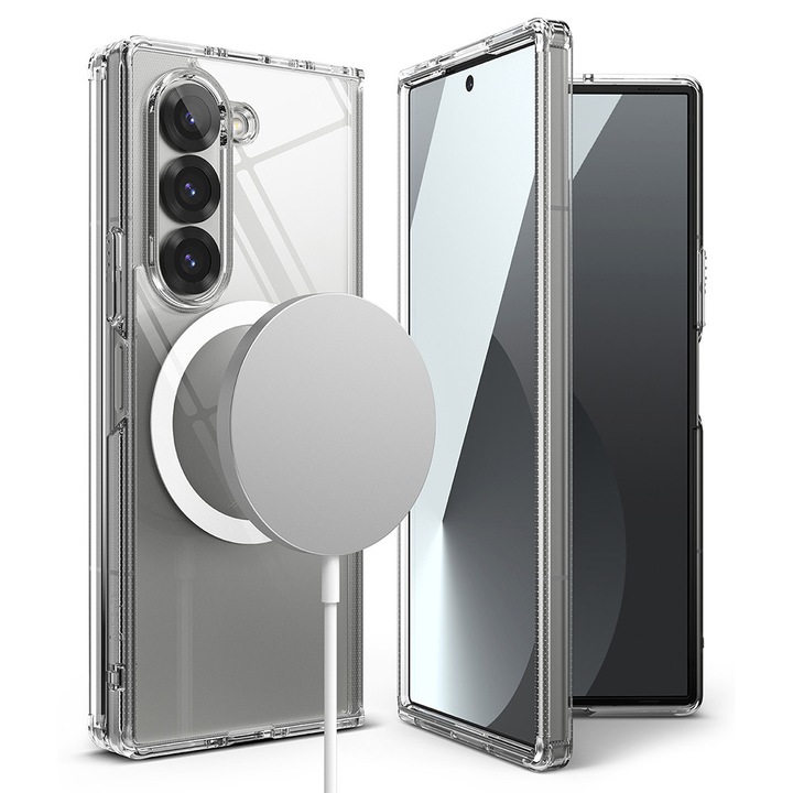 Husa pentru Samsung Galaxy Z Fold6, din Policarbonat, Ringke, Culoare Transparenta