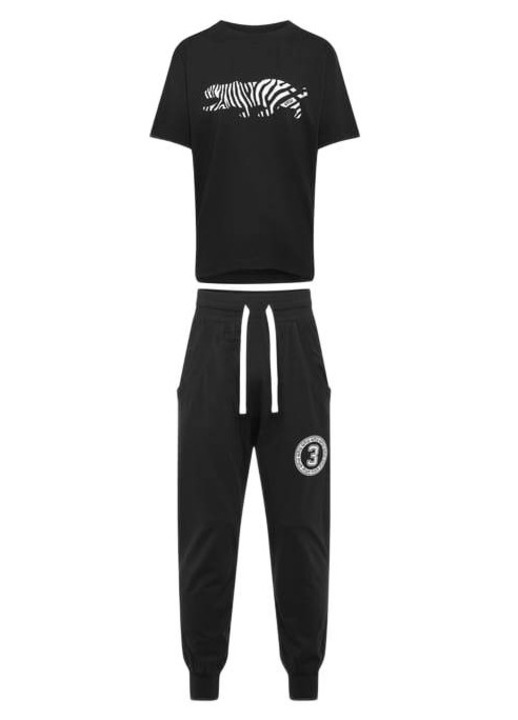 Pijama barbati, negru, cu print, Robert Kupisz x Henderson, Negru