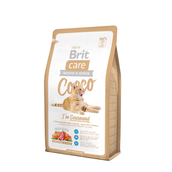 Суха храна за котки Brit Care, Cocco Gourmand, 2 кг