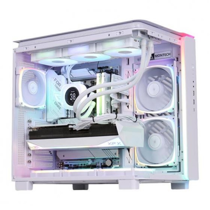 PC Gaming, PC Garage, GREUCEANU Legendar Prime Alb, AMD Ryzen 7 9800X3D, 32GB DDR5, 2TB SSD, RTX 5090 32GB GDDR7, Iluminare RGB