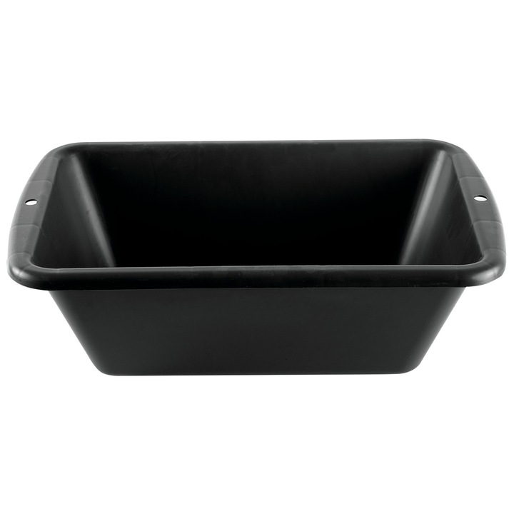 Tava MONDELIN pentru constructii din PVC pentru amestec mortar, adeziv si materiale constructii, polietilena reciclata rezistenta, manere integrate, usoara si durabila, 480x310x155 mm, 13L