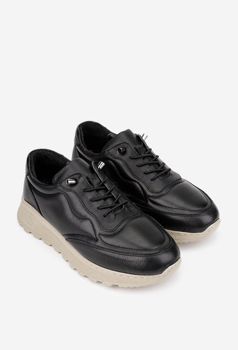 Pantofi dama negri din piele naturala 38