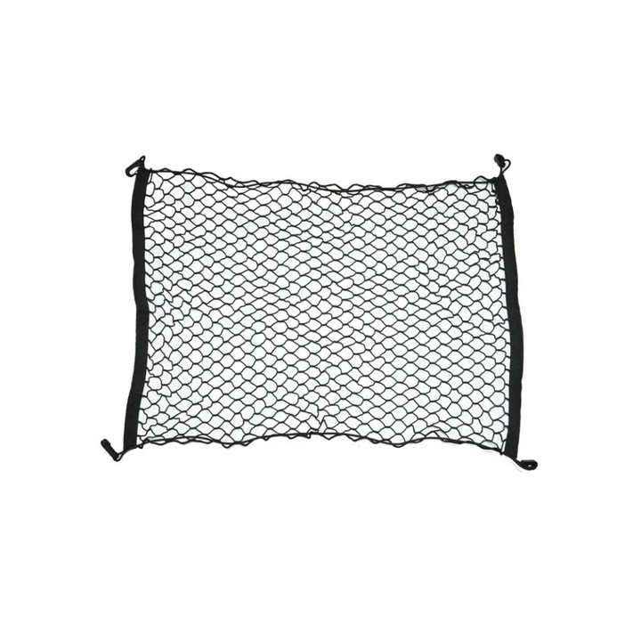 Plasă elastică pentru bagaje, C&C, 98x64cm, neagră, organizator auto