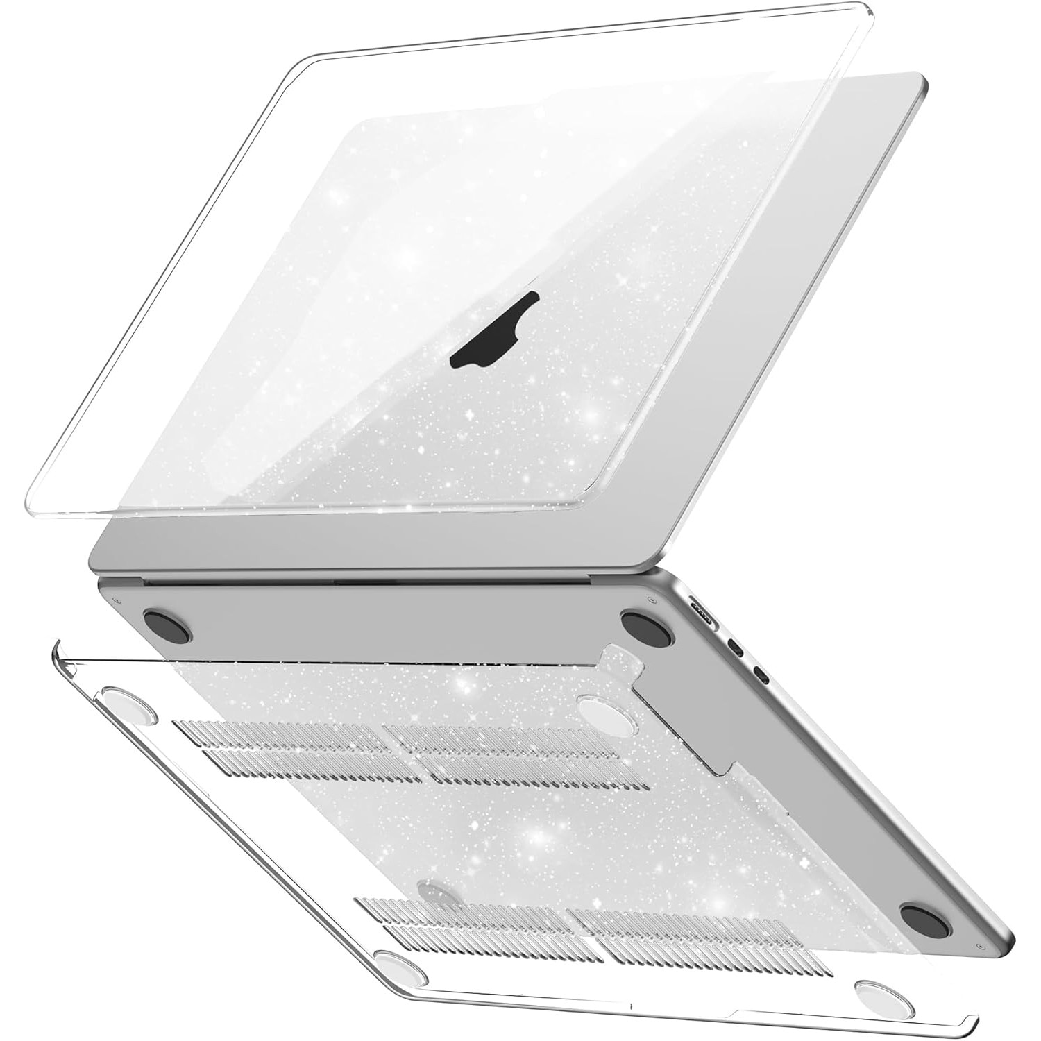 Carcasa laptop pentru MacBook Air 15, GPXIIZ, ultra subtire, transparent, 1.77mm