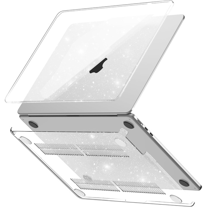 Carcasa laptop pentru MacBook Air 15, GPXIIZ, ultra subtire, transparent, 1.77mm
