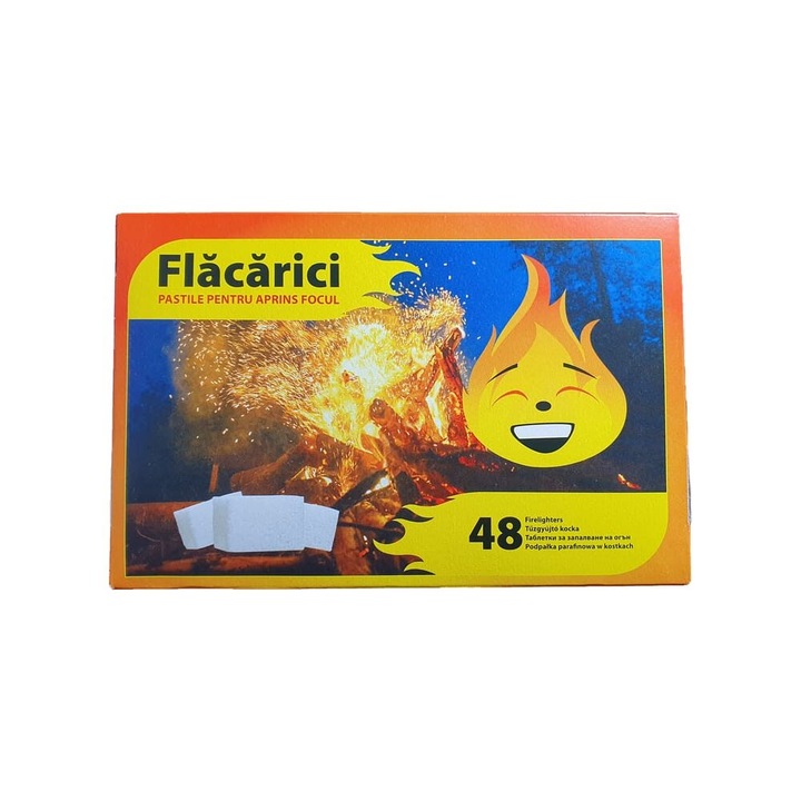 Pastile pentru aprins focul Flacarici 48buc